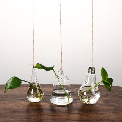 Creative Garden Hanging Glass Ball Vase Hydroponics Flower Plant Pot